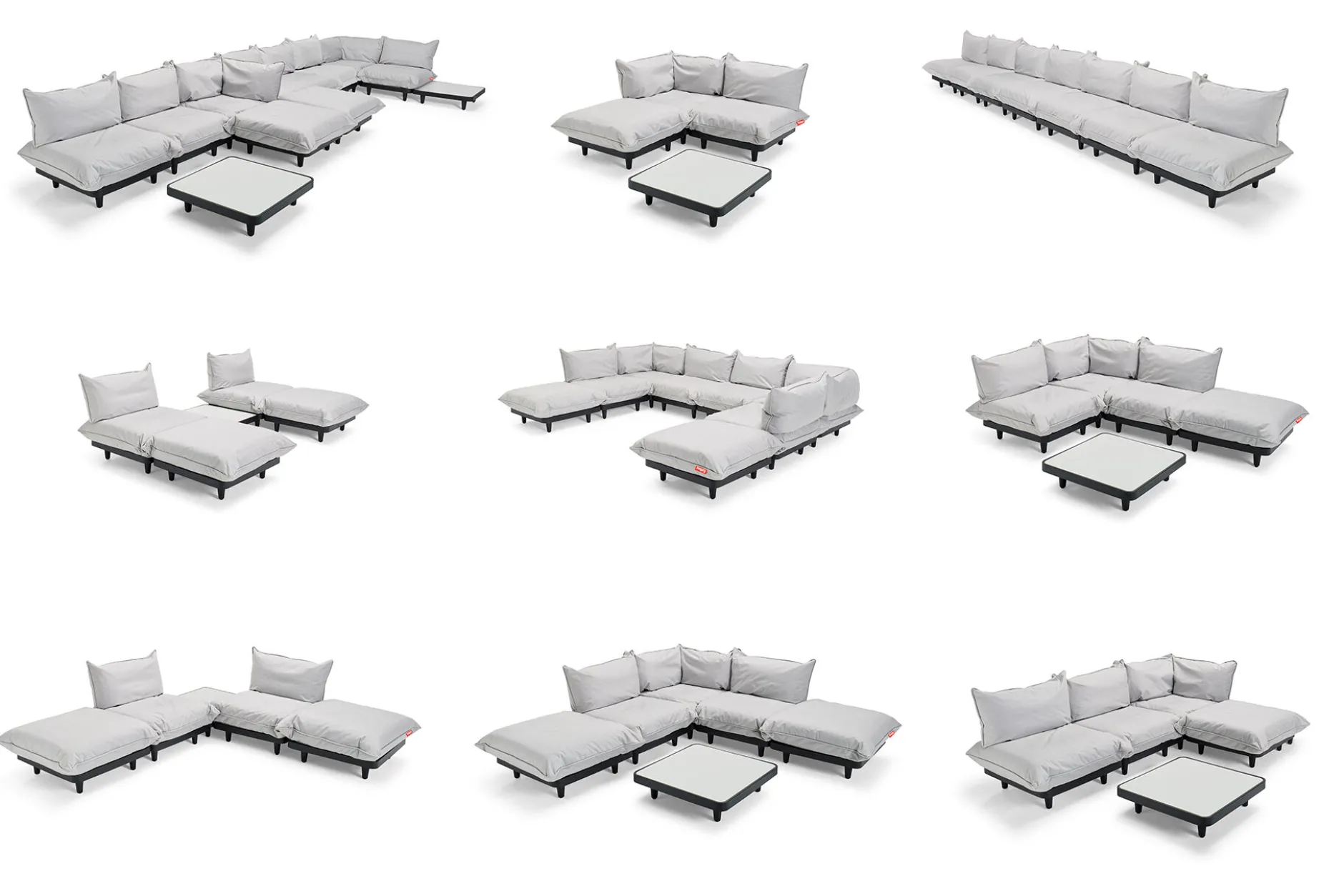 Paletti Set Large Modulares Outdoor-Loungeset, 280x190x90 cm