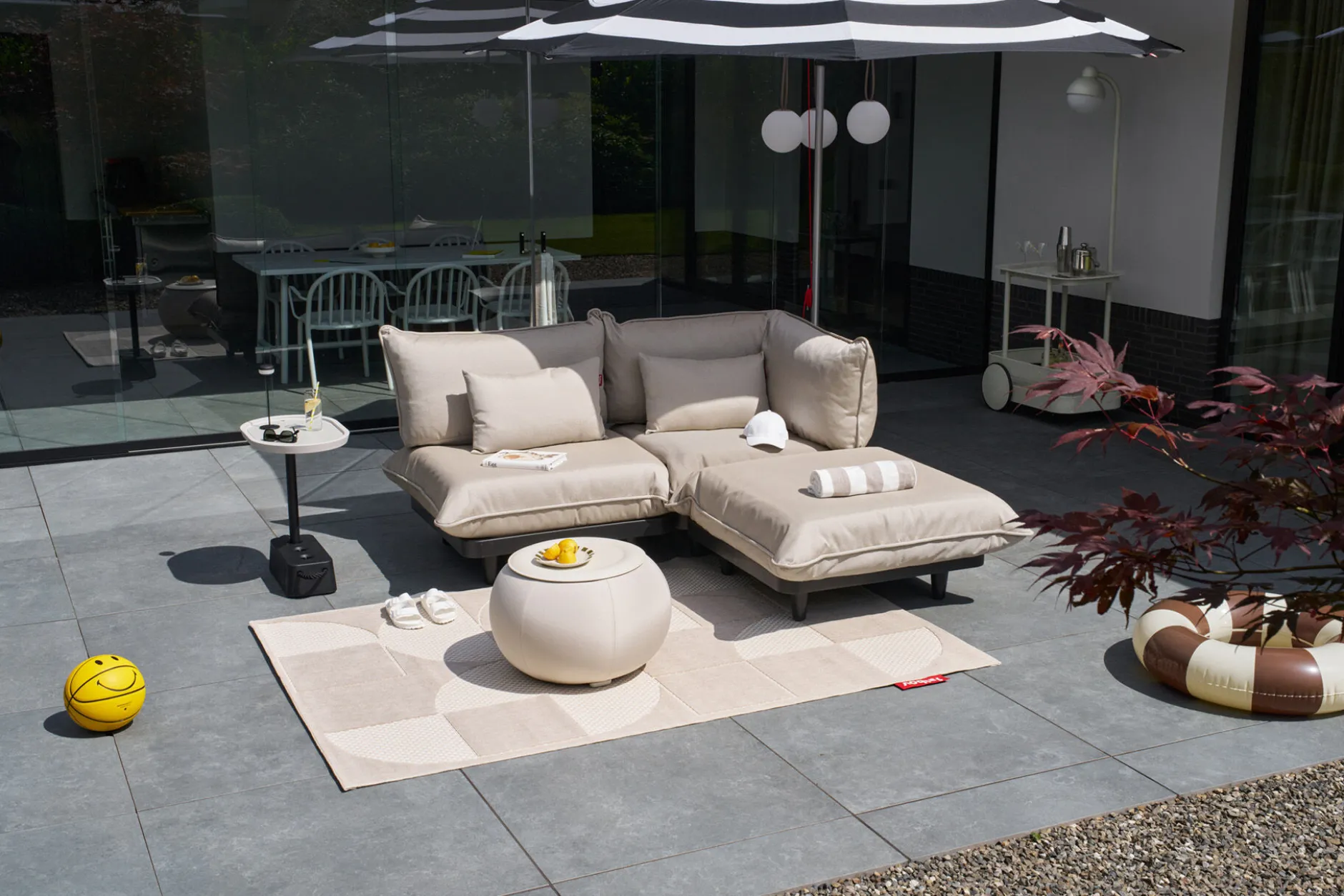 Paletti Set Large Royal Modulares Outdoor-Loungeset, 280x190x90 cm
