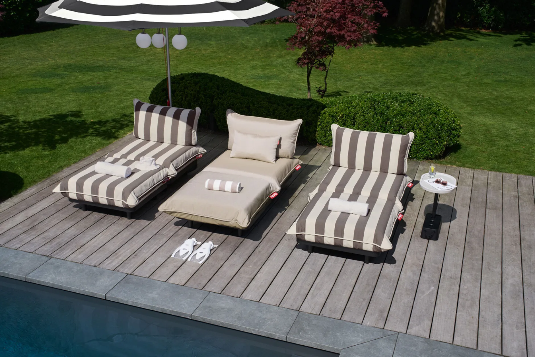 Paletti Set Large + Table Modulares Outdoor-Loungeset, 280x190x90 cm