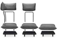 Paletti Set Medium Modulares Outdoor-Loungeset, 190x190x90 cm