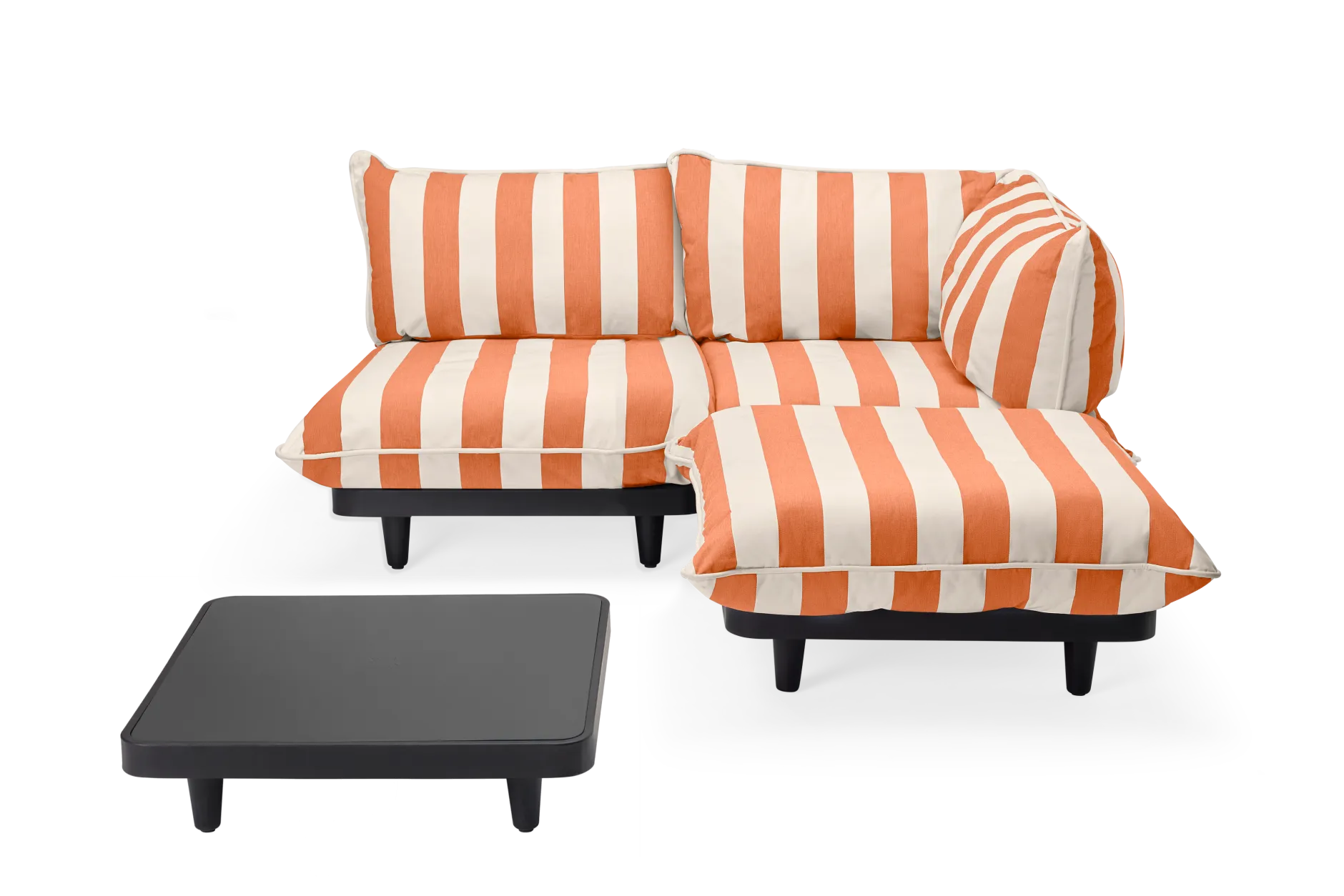 Paletti Set Medium + Table Modulares Outdoor-Loungeset, 190x190x90 cm