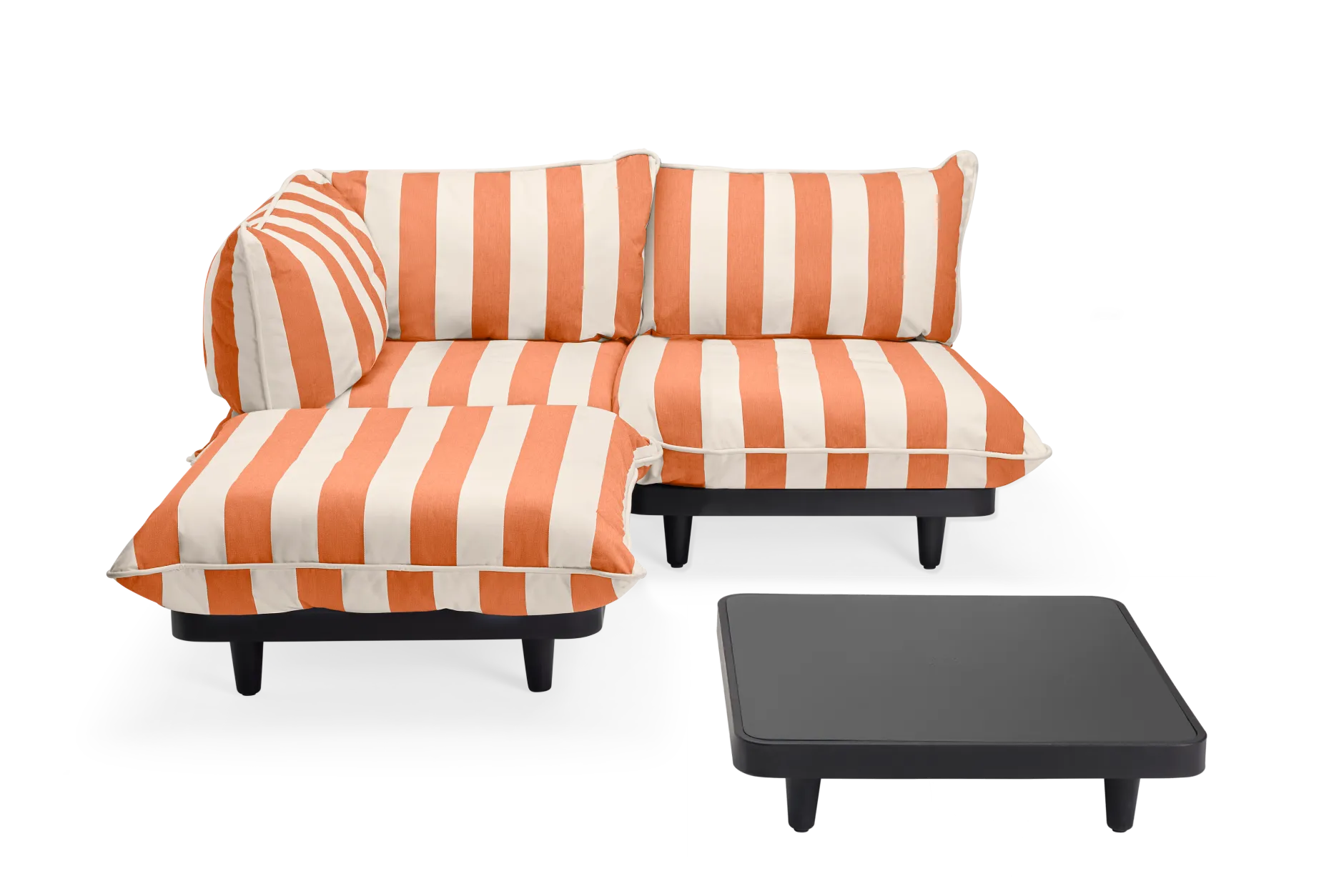 Paletti Set Medium + Table Modulares Outdoor-Loungeset, 190x190x90 cm