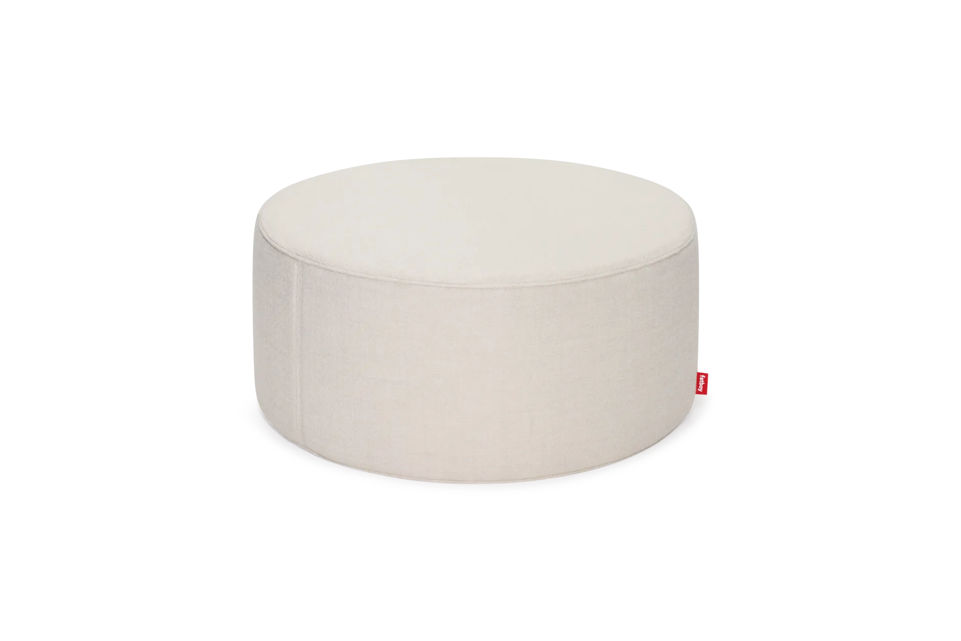 Pfffh Boucle Hocker, beige, 90x90x40 cm