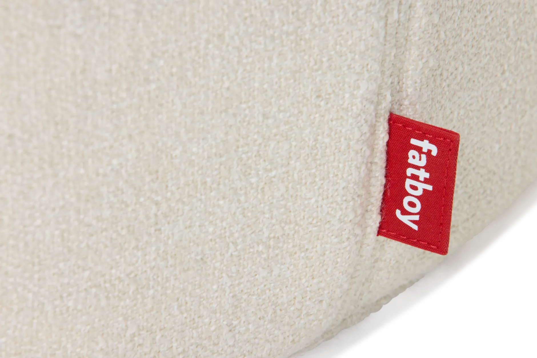 Pfffh Boucle Hocker, beige, 90x90x40 cm