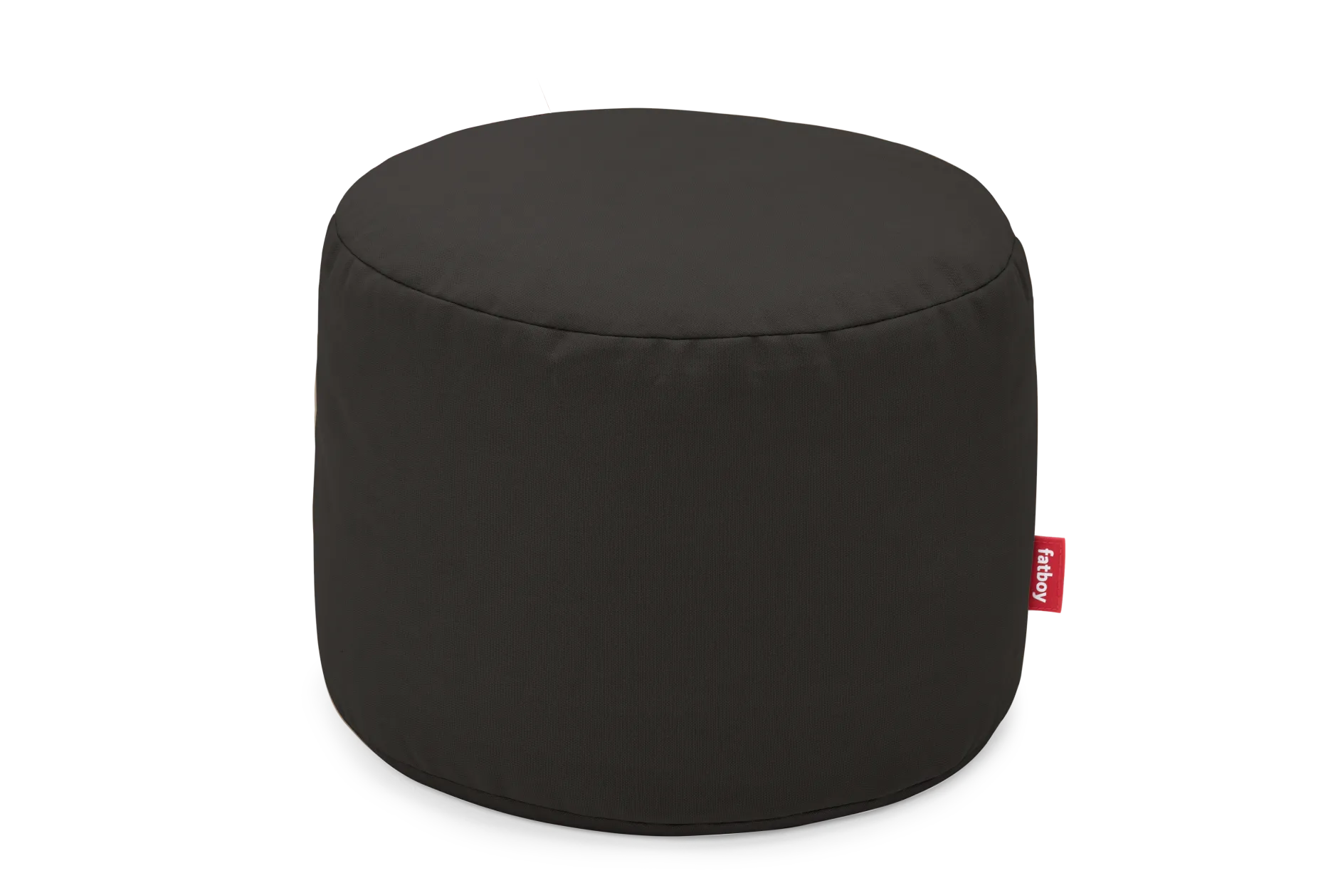 Point Canvas Indoor-Pouf, schwarz, 50x50x35 cm
