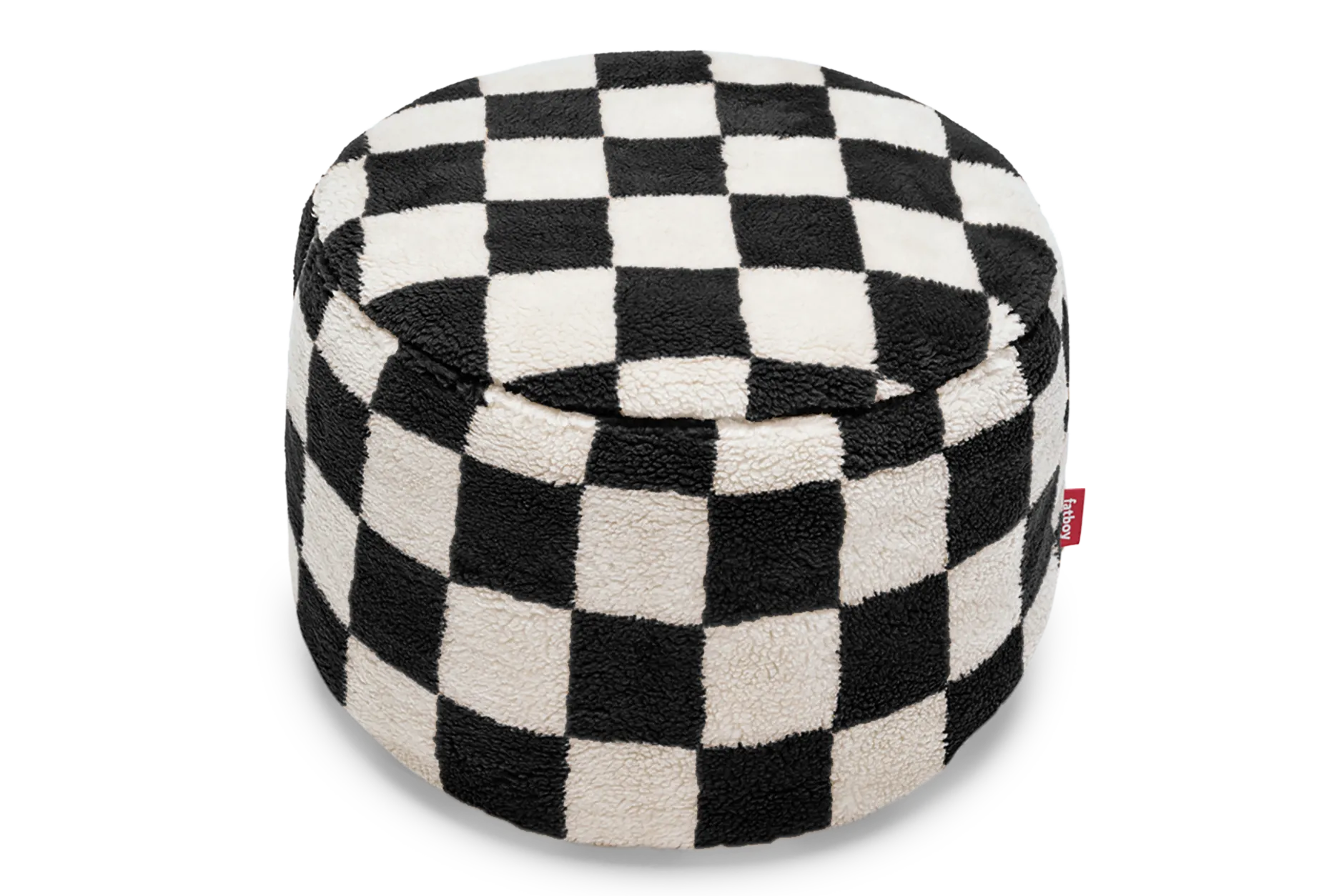 Point Teddy Chess Teddy-Pouf, beige, 50x50x35 cm