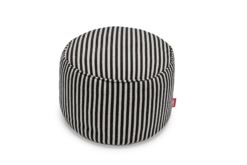 Point Terry Frottee-Pouf, beige, 50x50x35 cm