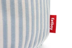Point Terry Frottee-Pouf, blau, 50x50x35 cm