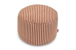 Point Terry Frottee-Pouf, braun, 50x50x35 cm