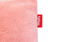 Square Pillow Teddy Kissen aus superweichem Teddy-Stoff, rosa, 50x50 cm