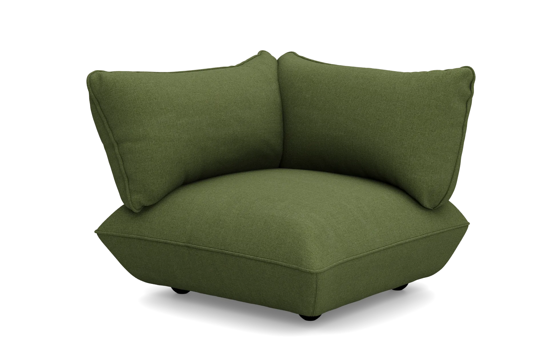 Sumo Corner Seat Boucle Corner Seat, grün, 108x108x90 cm