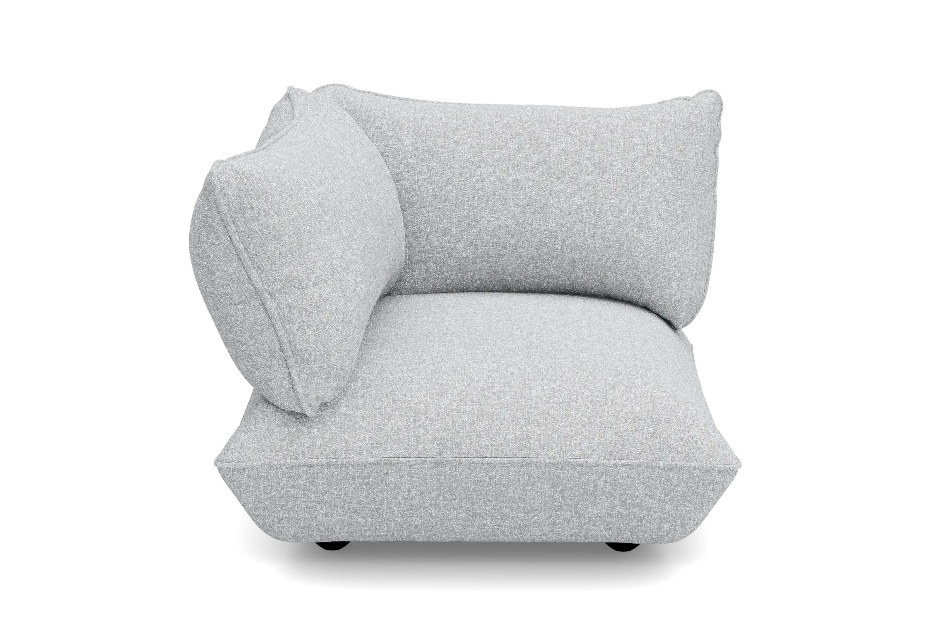 Sumo Corner Seat Boucle Corner Seat, grau, 108x108x90 cm