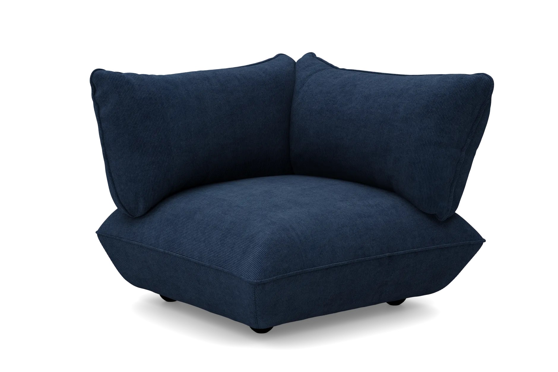 Sumo Corner Seat Right Cord Corner Seat, blau, 108x108x90 cm