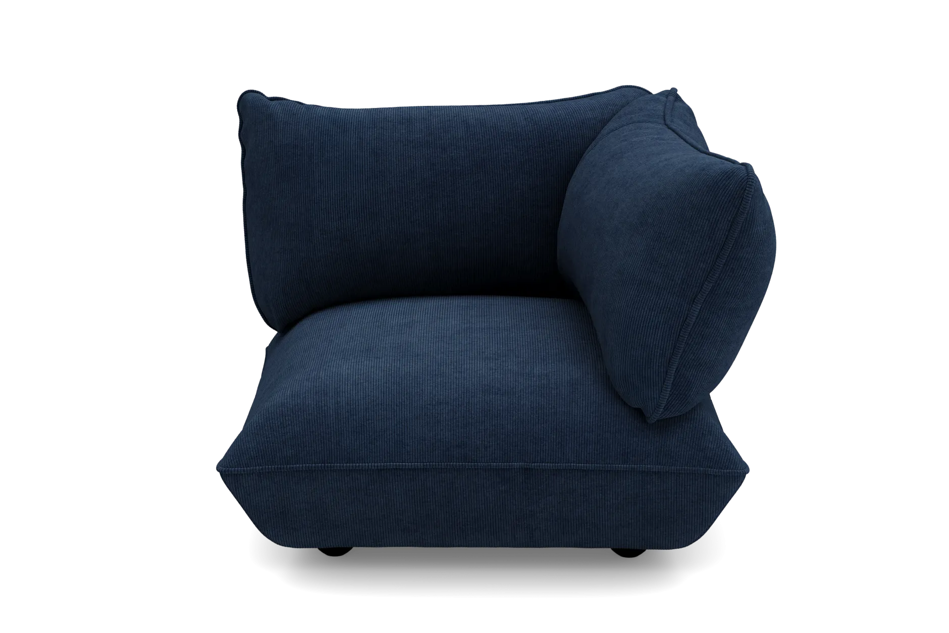 Sumo Corner Seat Right Cord Corner Seat, blau, 108x108x90 cm