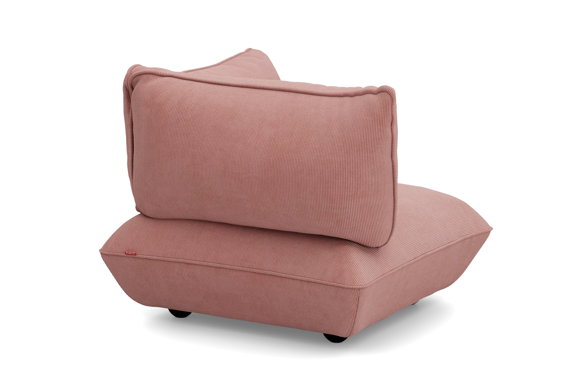 Sumo Corner Seat Right Cord Corner Seat, rosa, 108x108x90 cm