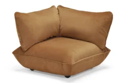 Sumo Corner Seat Velvet Corner Seat, braun, 108x108x90 cm