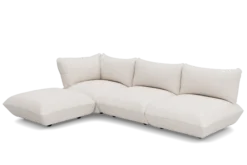 Sumo Corner Sofa Boucle Creme Modulares Indoor-Sofa, 301x108x90 cm