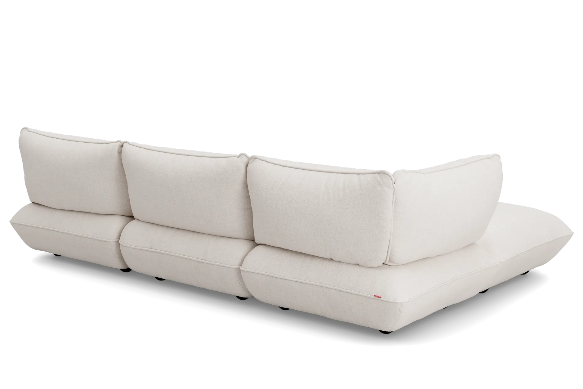 Sumo Corner Sofa Boucle Creme Modulares Indoor-Sofa, 301x108x90 cm
