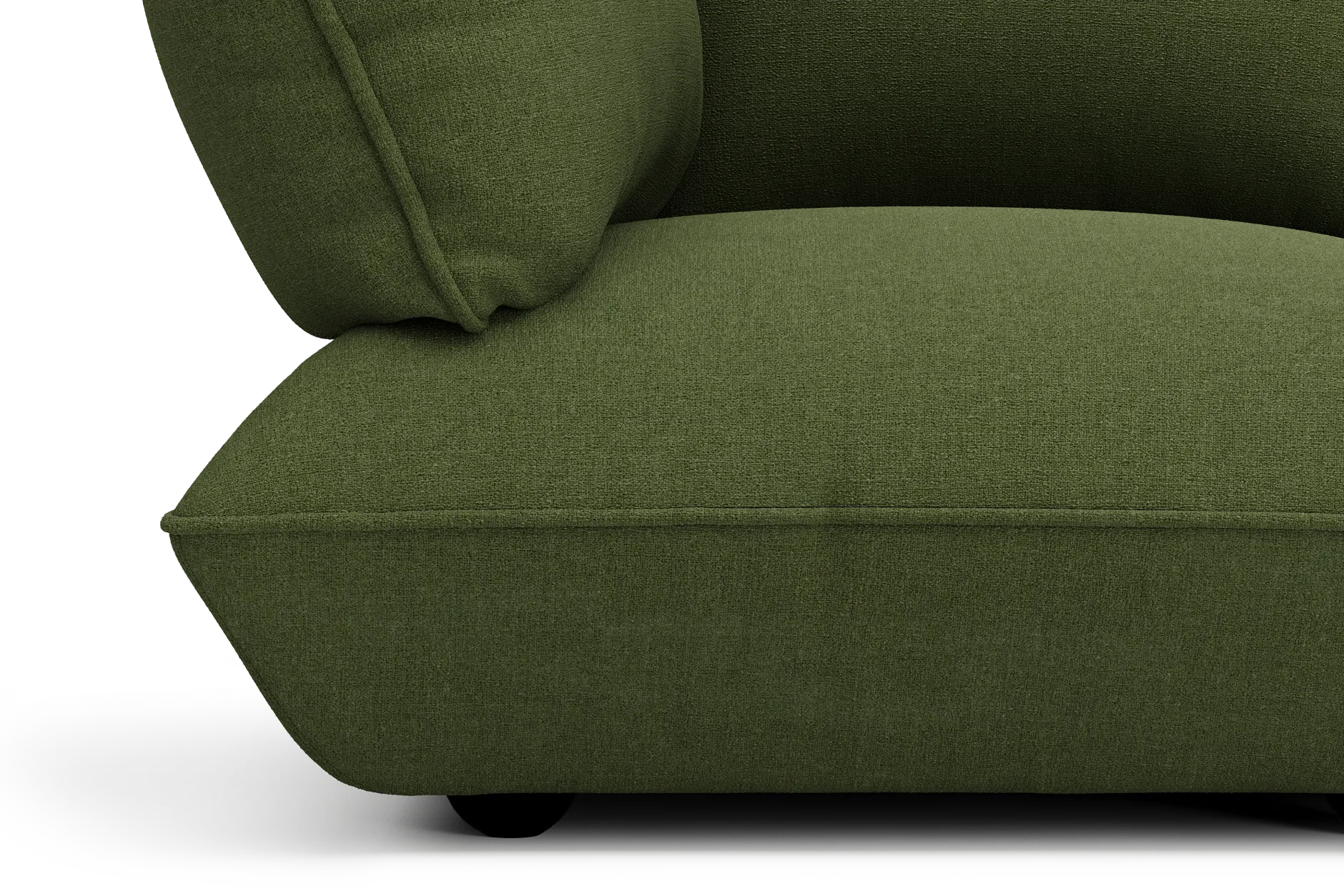Sumo Corner Sofa Boucle Leaf Green Modulares Indoor-Sofa, 301x108x90 cm