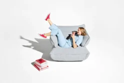 Sumo Corner Sofa Boucle Light Grey Melange Modulares Indoor-Sofa, 301x108x90 cm