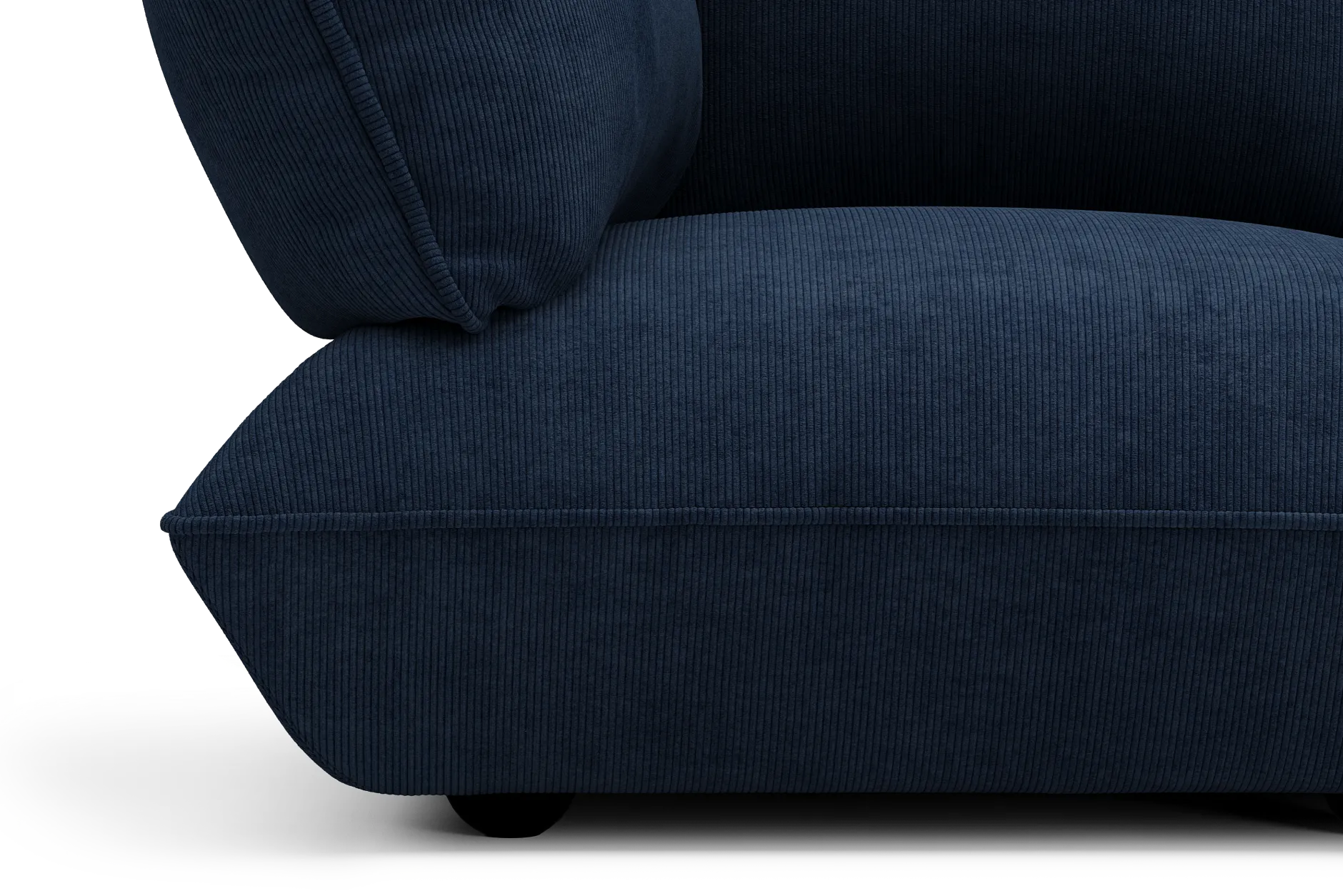 Sumo Corner Sofa Left Cord Deep Blue Modulares Indoor-Sofa, 301x108x90 cm