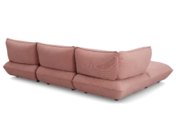 Sumo Corner Sofa Left Cord Soft Pink Modulares Indoor-Sofa, 301x108x90 cm