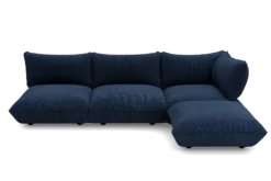 Sumo Corner Sofa Right Cord Deep Blue Modulares Indoor-Sofa, 301x108x90 cm