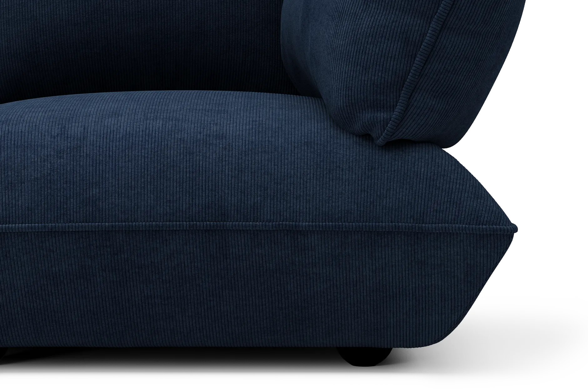 Sumo Corner Sofa Right Cord Deep Blue Modulares Indoor-Sofa, 301x108x90 cm