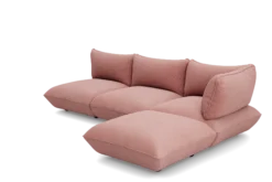 Sumo Corner Sofa Right Cord Soft Pink Modulares Indoor-Sofa, 301x108x90 cm