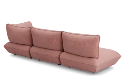 Sumo Corner Sofa Right Cord Soft Pink Modulares Indoor-Sofa, 301x108x90 cm