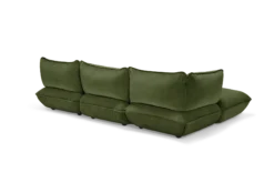 Sumo Corner Sofa Velvet Modulares Indoor-Sofa, 301x108x90 cm