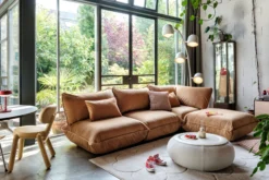Sumo Corner Sofa Velvet Modulares Indoor-Sofa, 301x108x90 cm