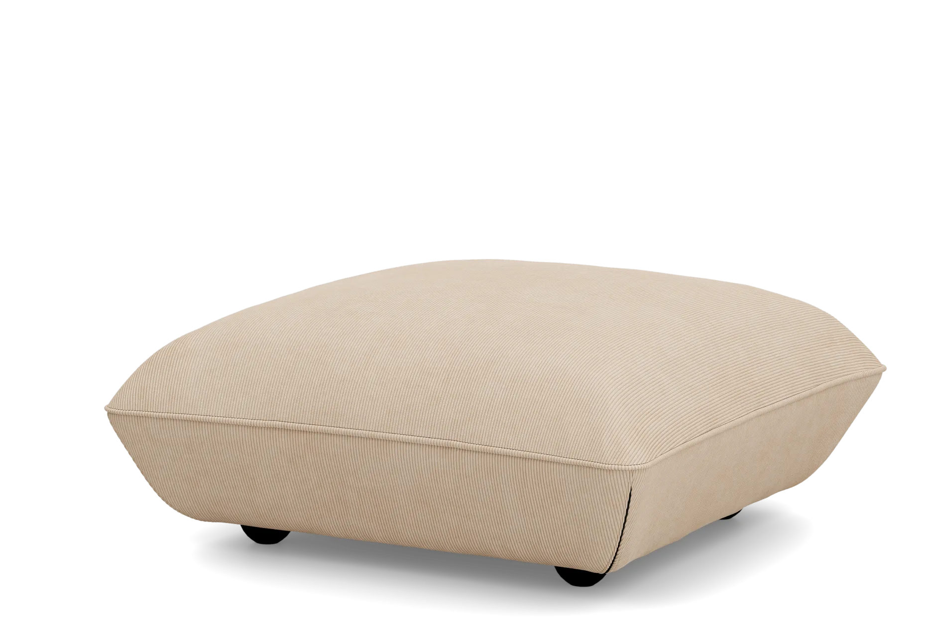 Sumo Hocker Cord Hocker, beige, 108x108x44 cm