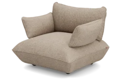 Sumo Loveseat Boucle Light Brown Melange Loveseat, 114x108x90 cm