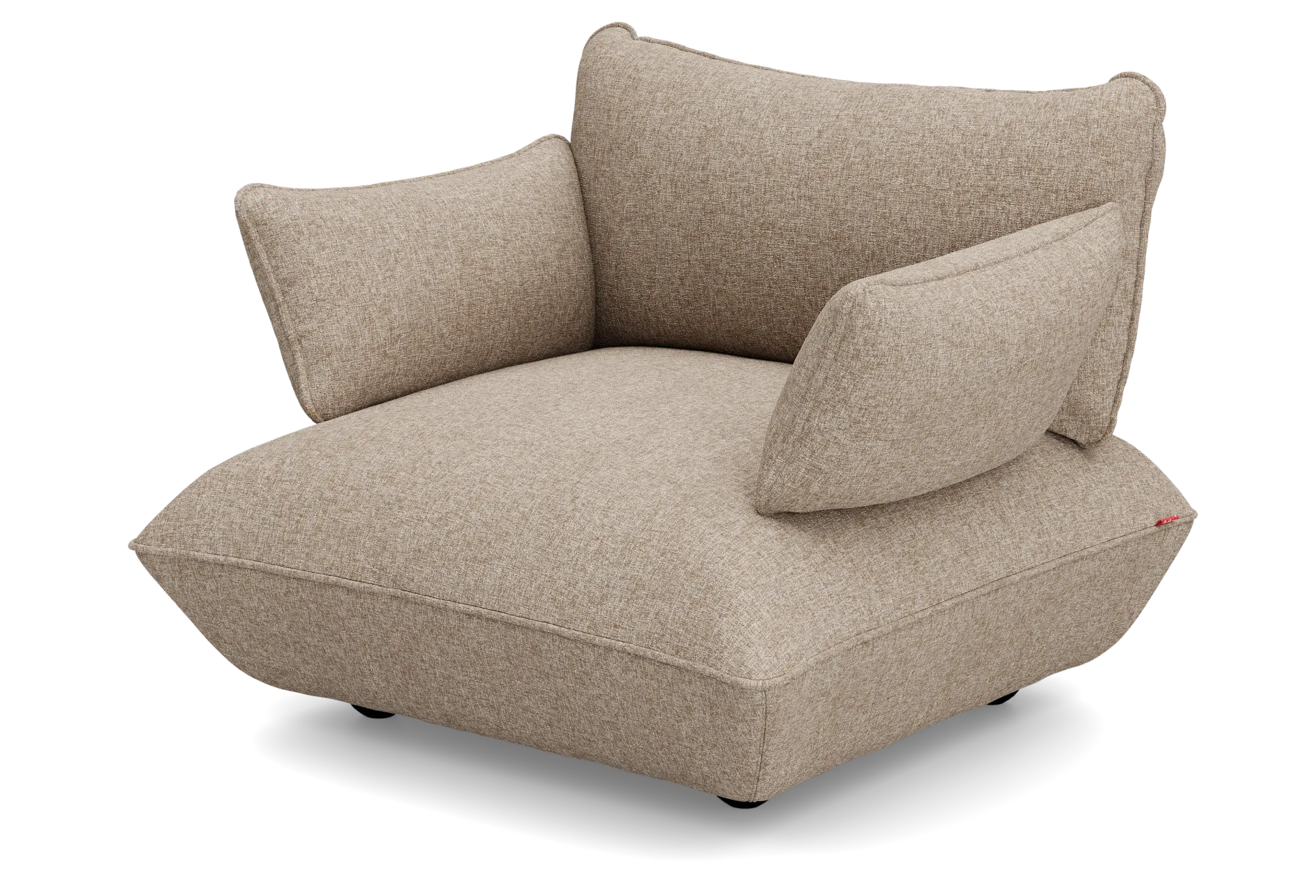 Sumo Loveseat Boucle Light Brown Melange Loveseat, 114x108x90 cm