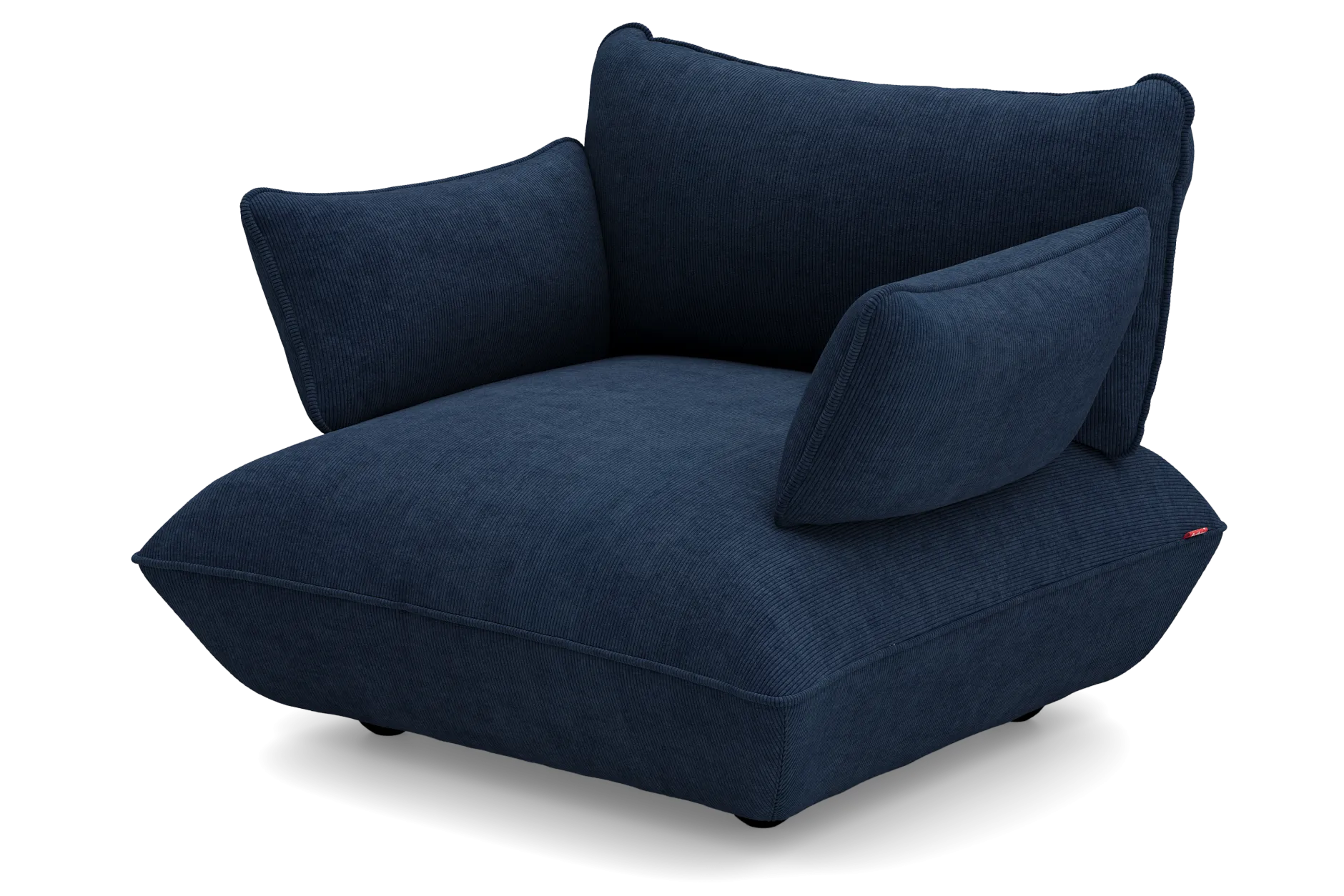 Sumo Loveseat Cord Deep Blue Loveseat, 114x108x90 cm