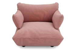 Sumo Loveseat Cord Soft Pink Loveseat, 114x108x90 cm