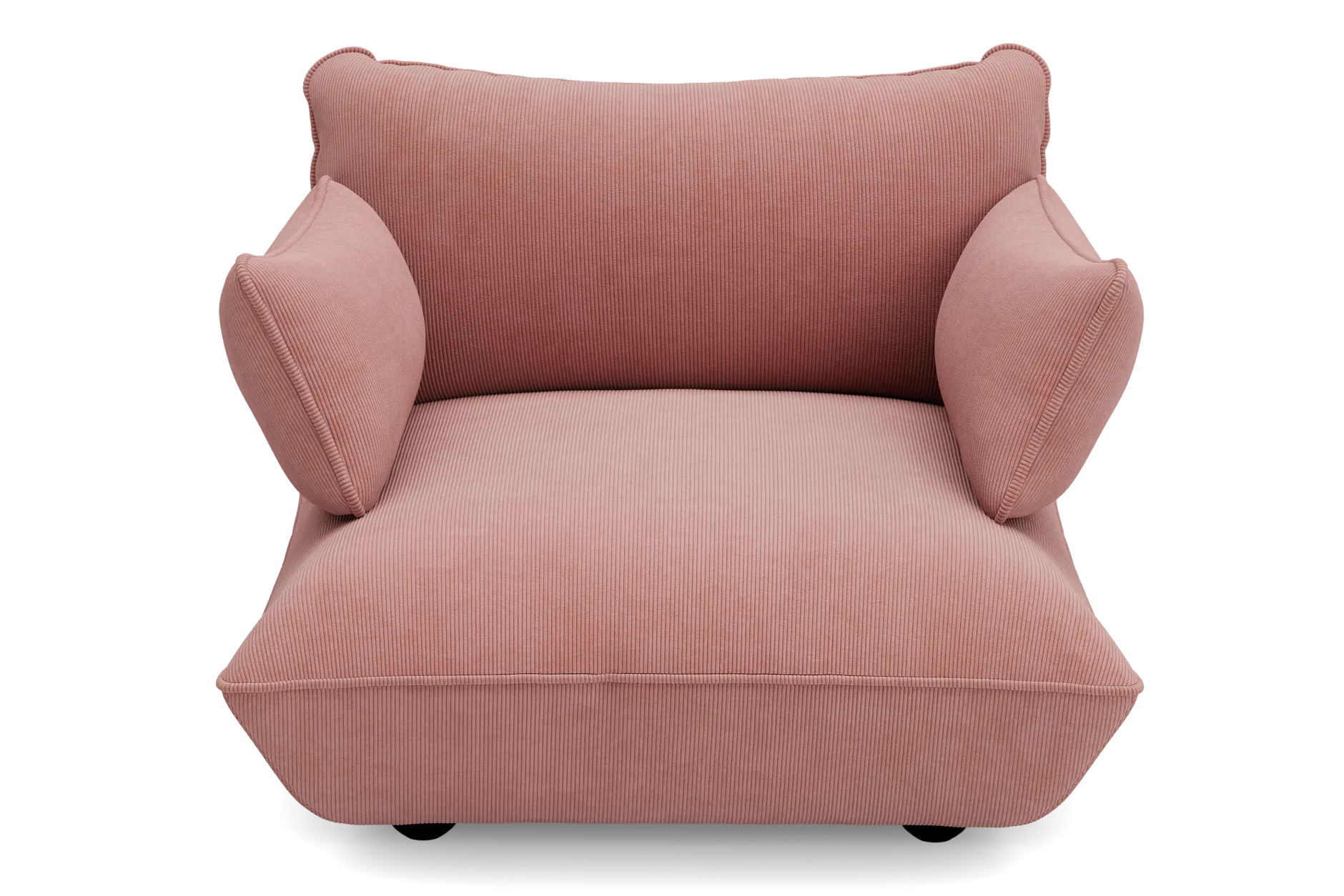 Sumo Loveseat Cord Soft Pink Loveseat, 114x108x90 cm