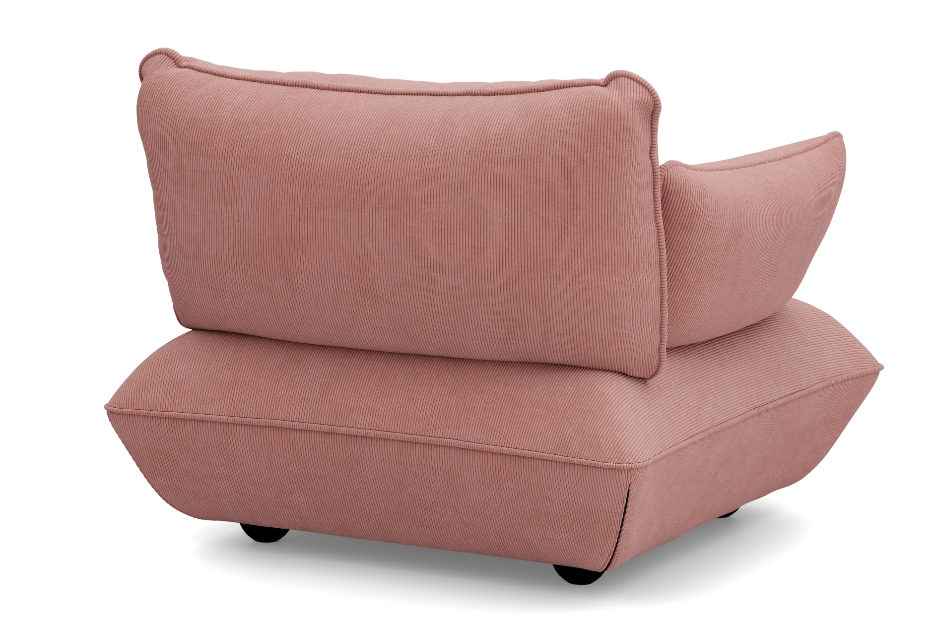 Sumo Loveseat Cord Soft Pink Loveseat, 114x108x90 cm
