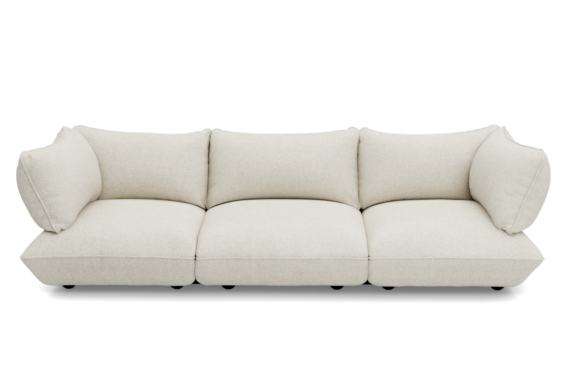 Sumo Sofa Grand Boucle Beige Modulares Indoor-Sofa, 301x108x90 cm