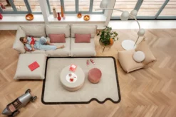 Sumo Sofa Grand Boucle Beige Modulares Indoor-Sofa, 301x108x90 cm