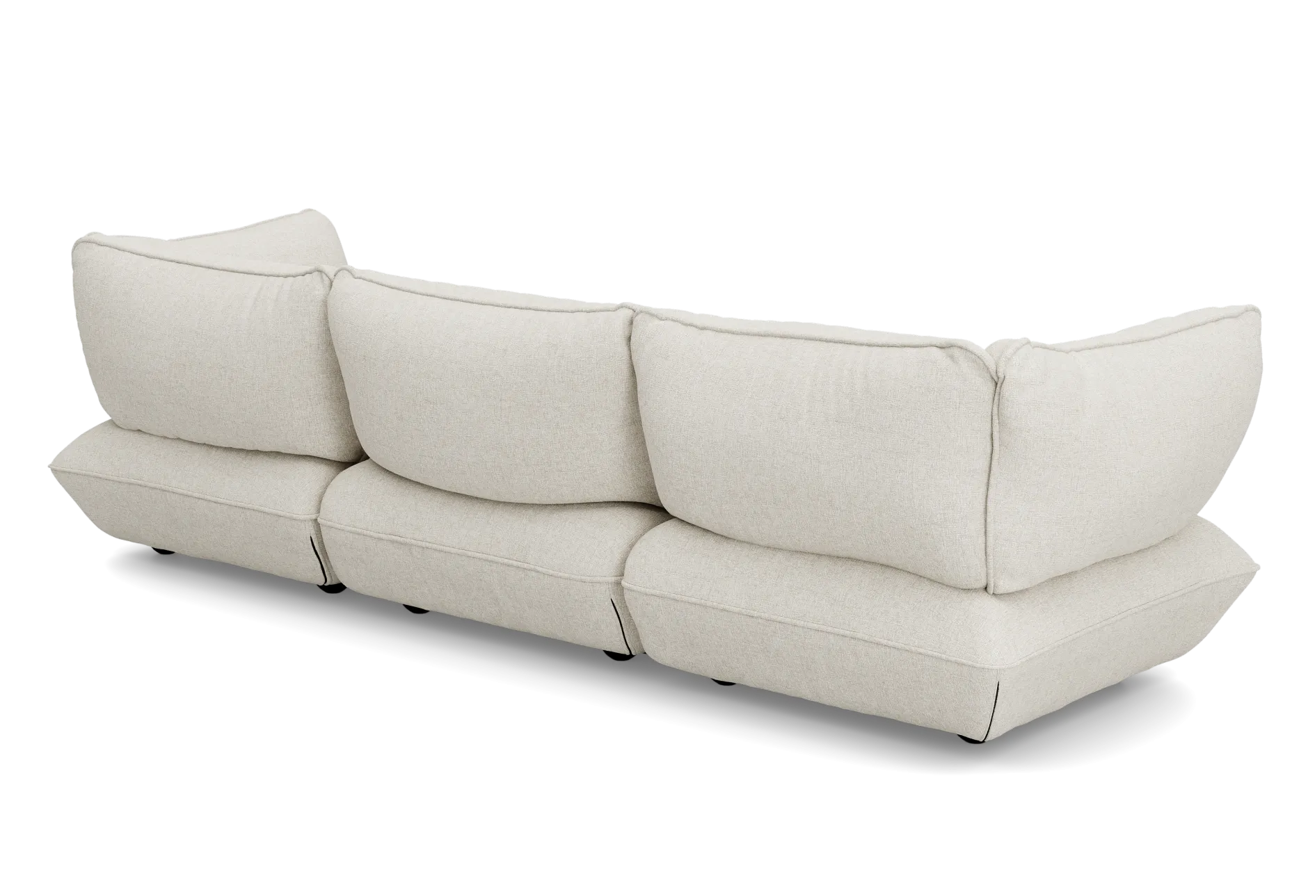 Sumo Sofa Grand Boucle Beige Modulares Indoor-Sofa, 301x108x90 cm