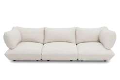 Sumo Sofa Grand Boucle Creme Modulares Indoor-Sofa, 301x108x90 cm