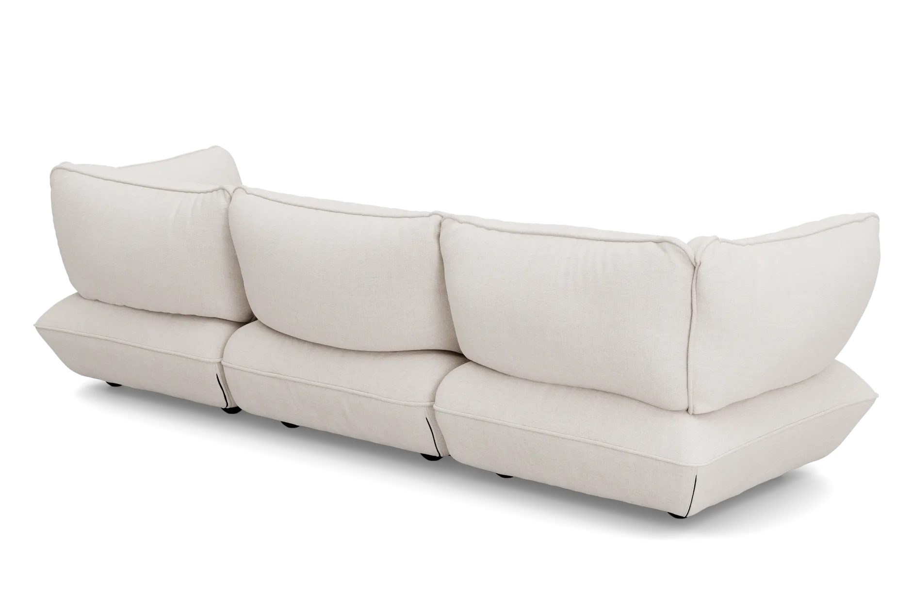 Sumo Sofa Grand Boucle Creme Modulares Indoor-Sofa, 301x108x90 cm