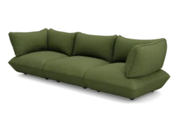 Sumo Sofa Grand Boucle Leaf Green Modulares Indoor-Sofa, 301x108x90 cm