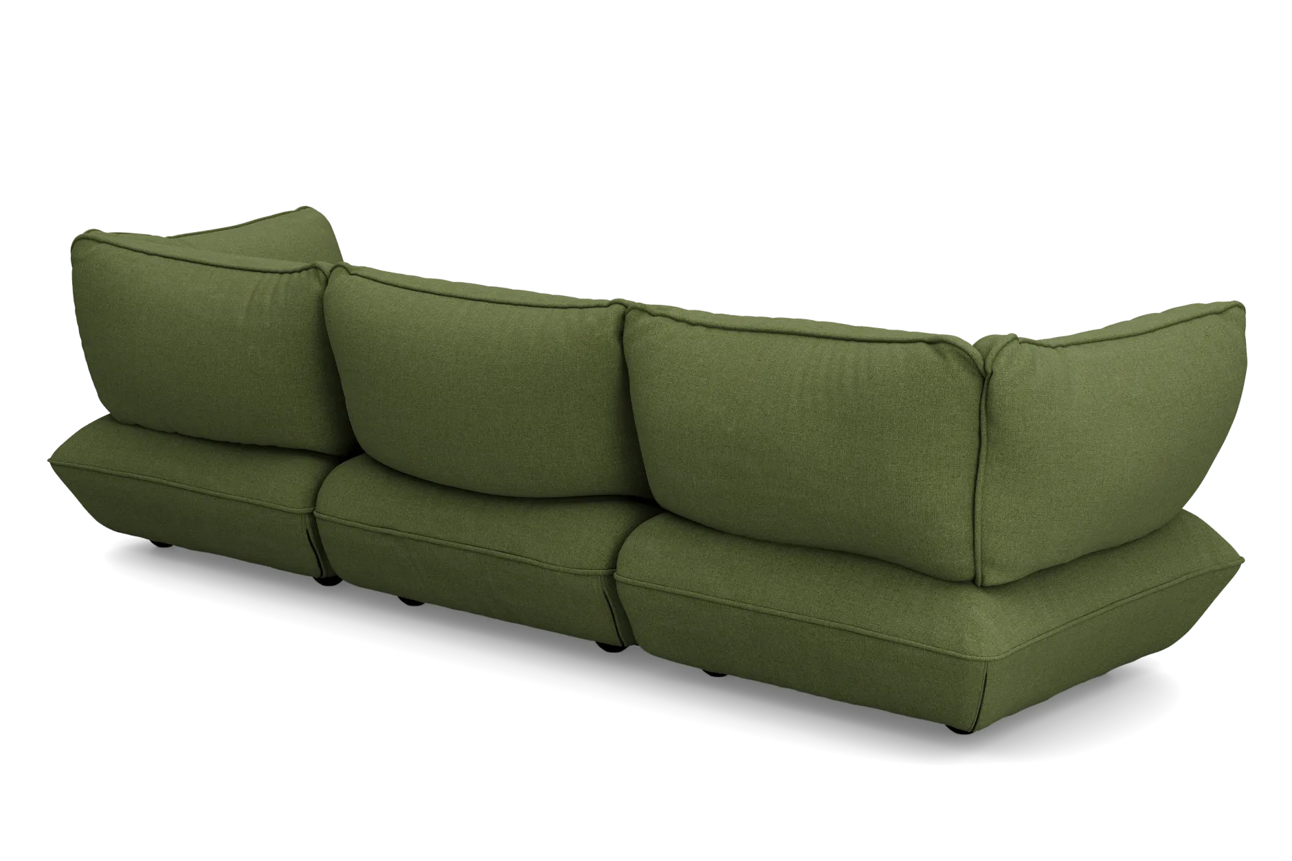 Sumo Sofa Grand Boucle Leaf Green Modulares Indoor-Sofa, 301x108x90 cm