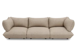 Sumo Sofa Grand Boucle Light Brown Melange Modulares Indoor-Sofa, 301x108x90 cm