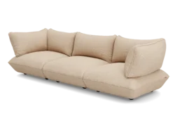Sumo Sofa Grand Cord Beige Modulares Indoor-Sofa, 301x108x90 cm