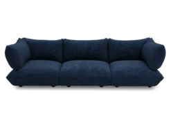 Sumo Sofa Grand Cord Deep Blue Modulares Indoor-Sofa, 301x108x90 cm