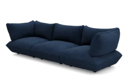 Sumo Sofa Grand Cord Deep Blue Modulares Indoor-Sofa, 301x108x90 cm
